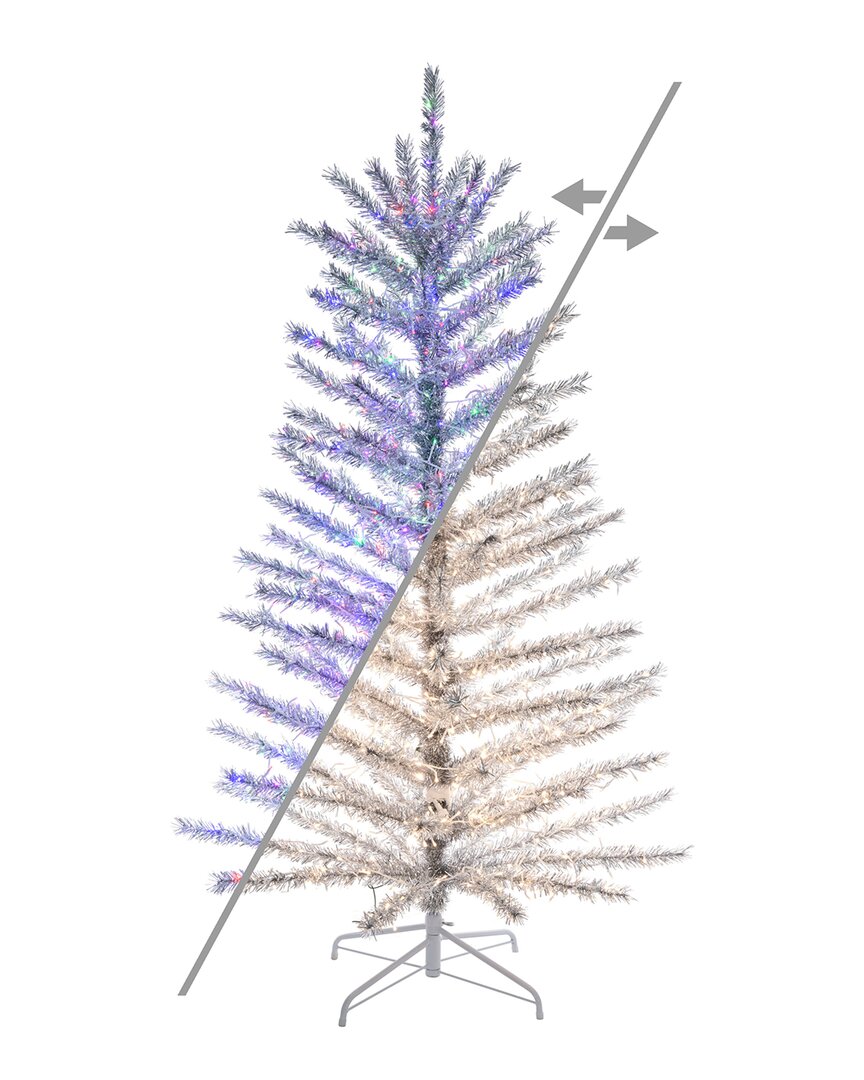 Vickerman 3ft Vintage Aluminum Artificial Christmas Tree In Multi
