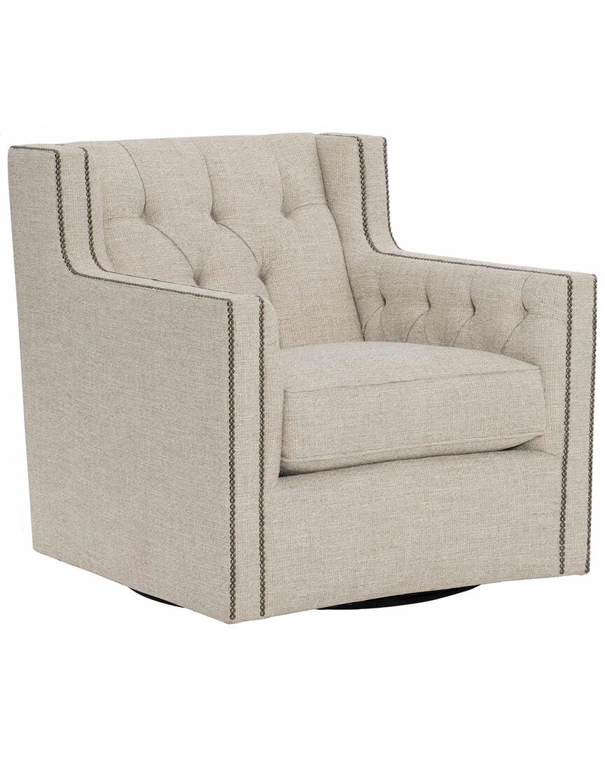 Bernhardt Candace Swivel Chair In Taupe