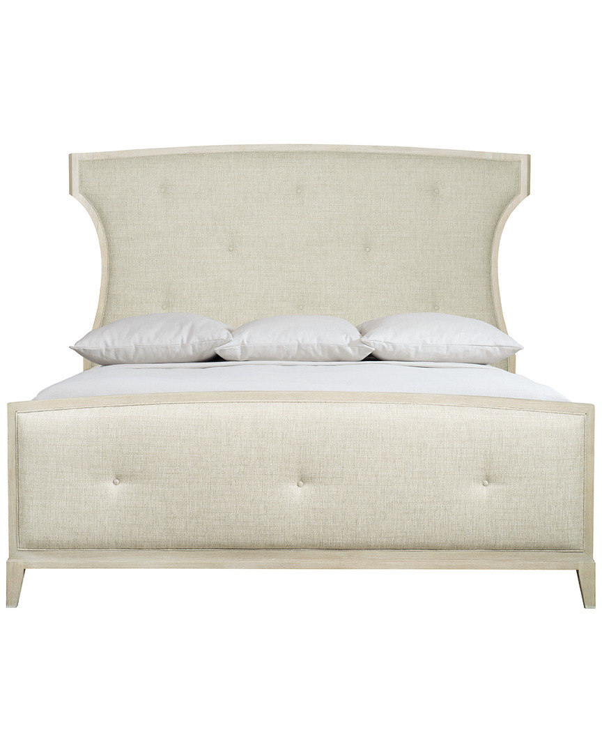 Bernhardt East Hampton Upholstered Queen Bed In Cerused Linen