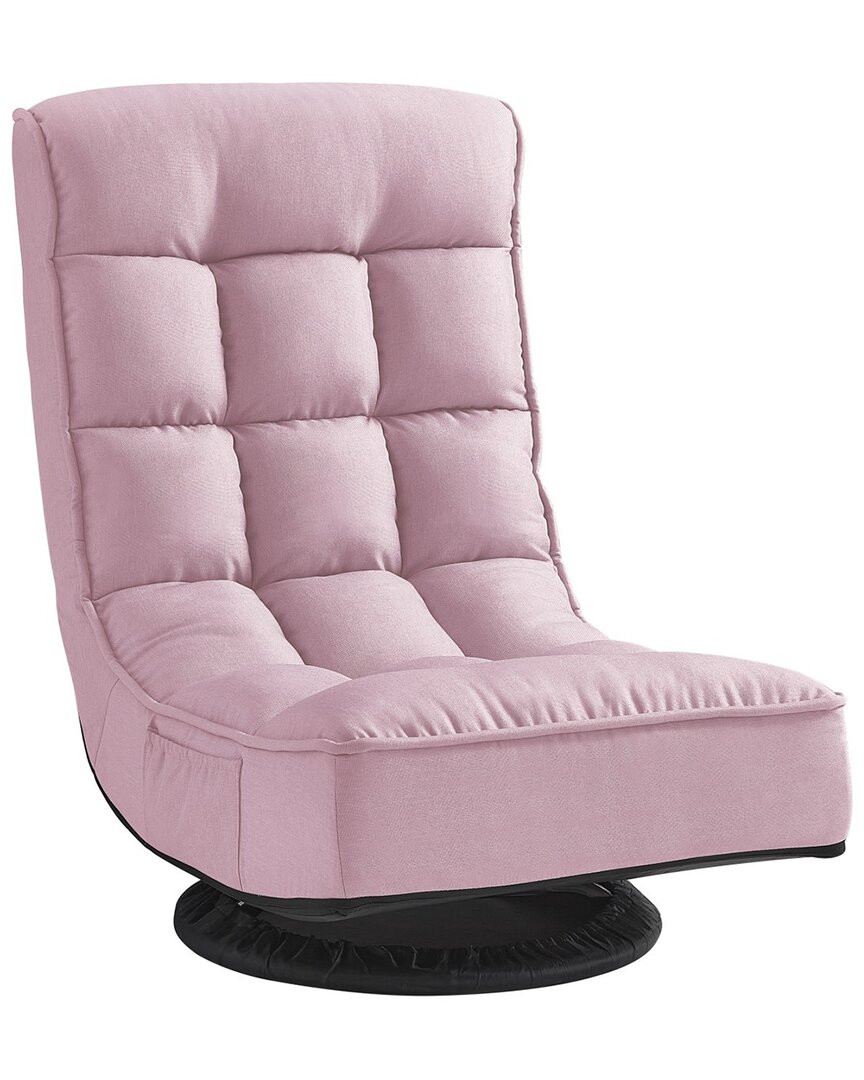 Loungie Myracle Adjustable Recliner/floor Chair In Pink