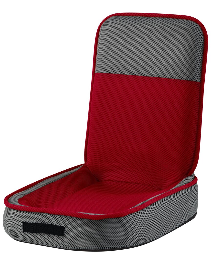 Loungie Olga Foldable Mesh Floor Chair In Red