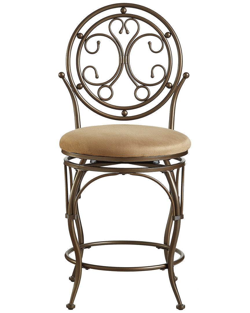 Powell Big & Tall Counter Stool In Gold