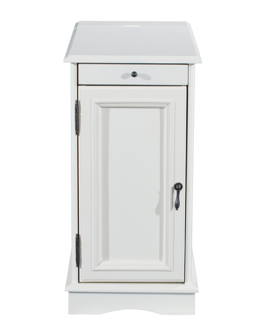 Powell Vance White Accent Table