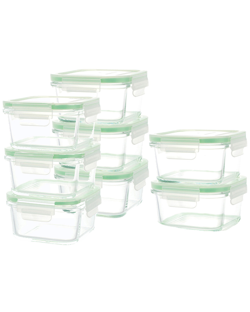 Kinetic Gogreen Glassworks Square 16pc Food Storage Set