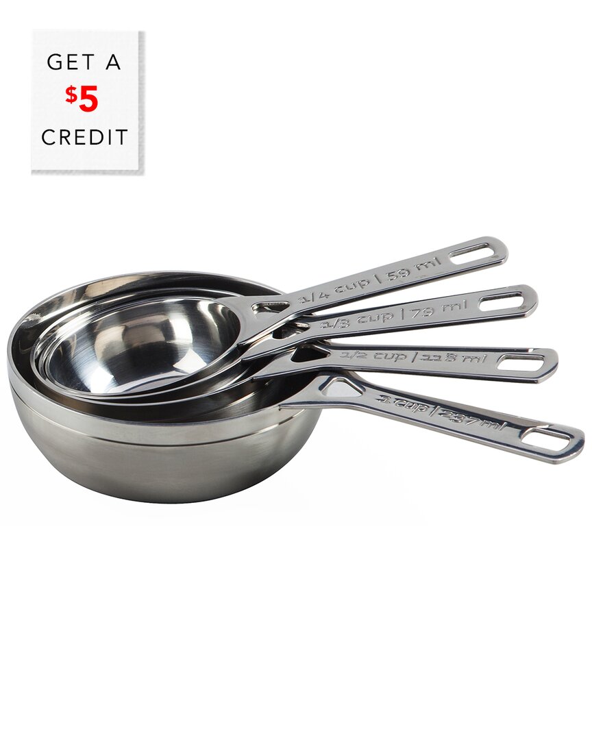 Le Creuset Stainless Steel Four-piece Measuring Cups Set