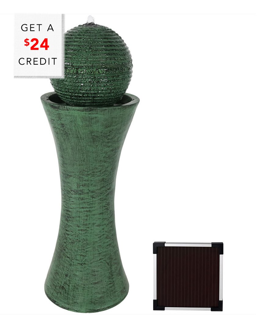 SUNNYDAZE SUNNYDAZE DESERT SPRING SOLAR OUTDOOR WATER FOUNTAIN WITH BATTERY WITH $24 CREDIT 