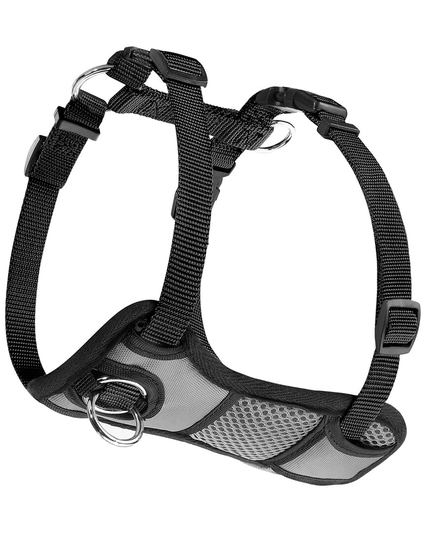 Goopaws Xl Padded Front Dog Harness In Black
