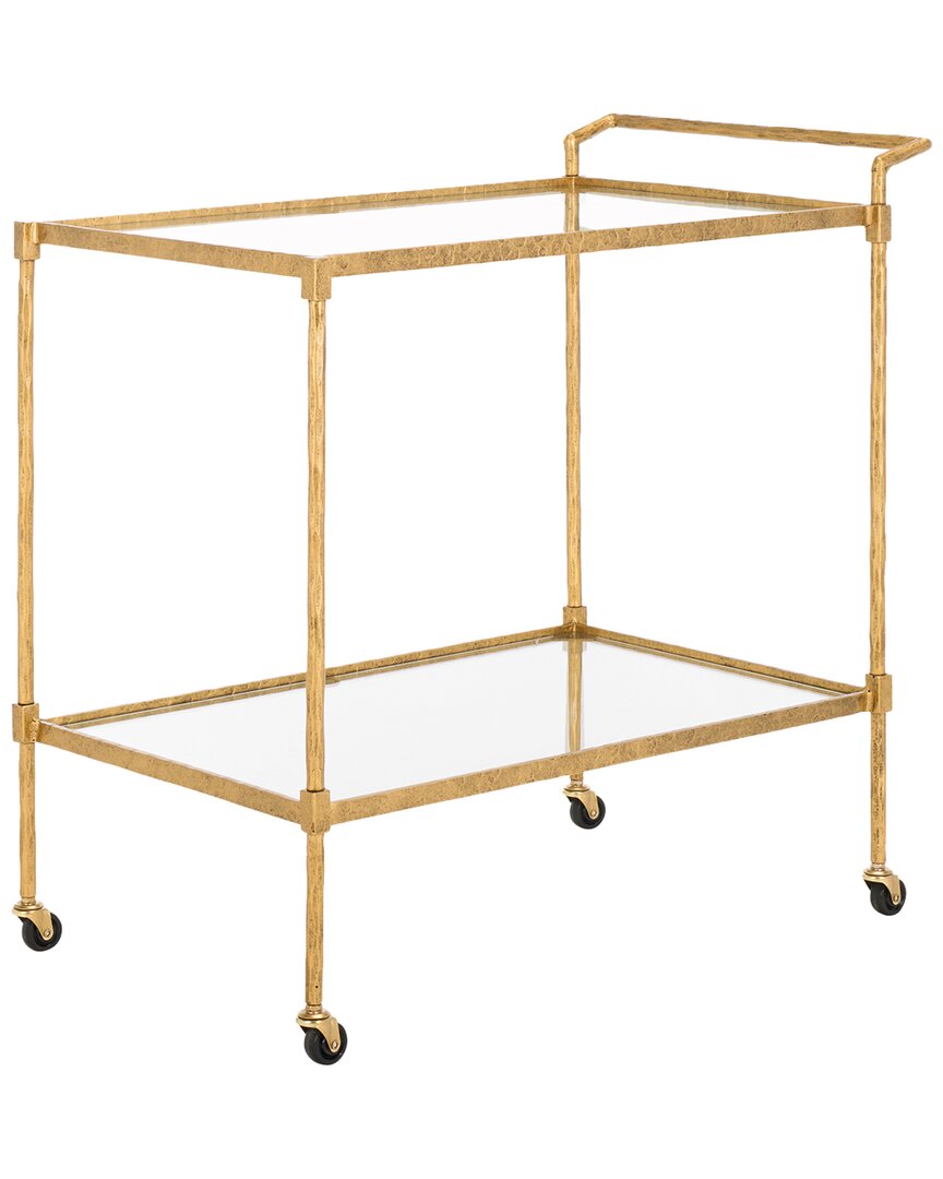 Safavieh Couture Isabellina Metal & Glass Bar Cart