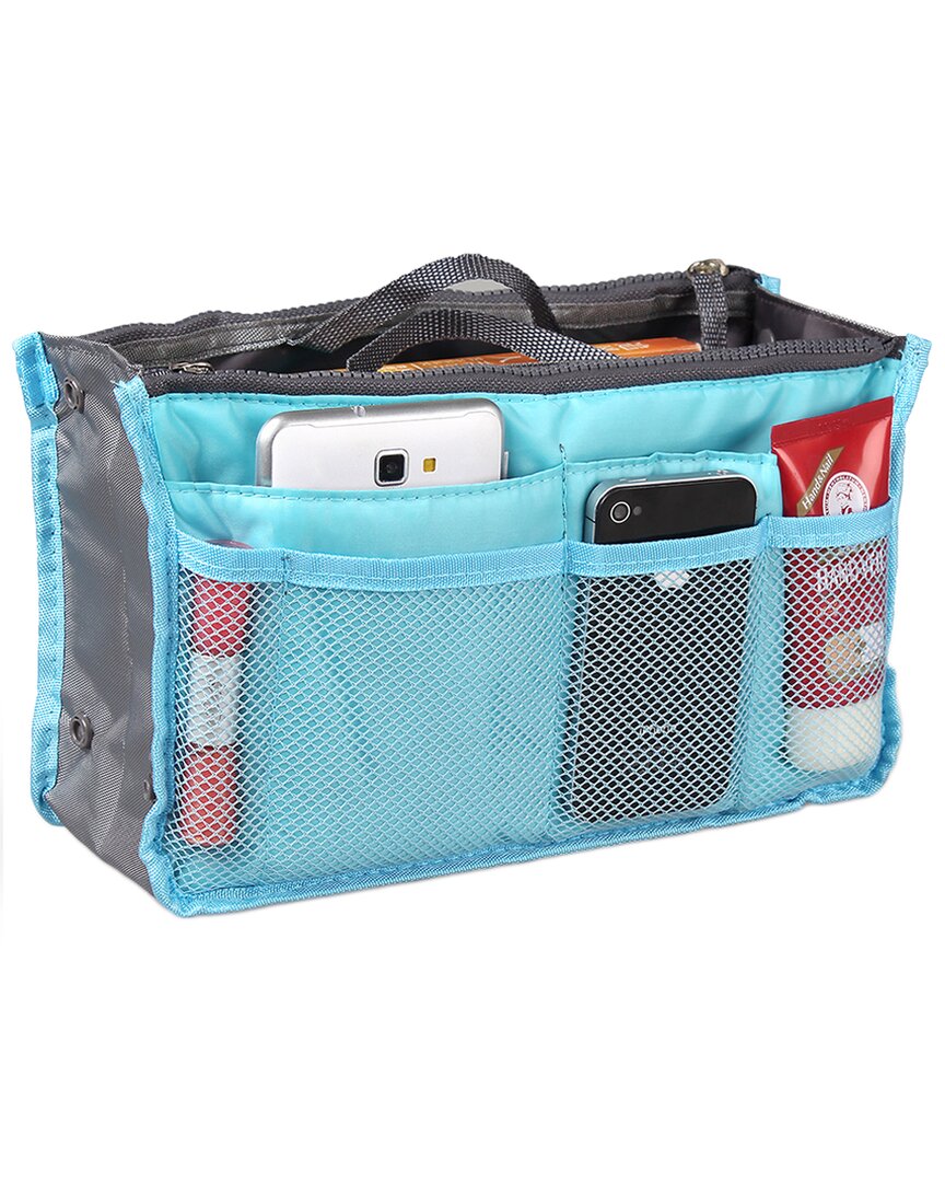Fresh Fab Finds Travel Insert Blue Handbag Organizer