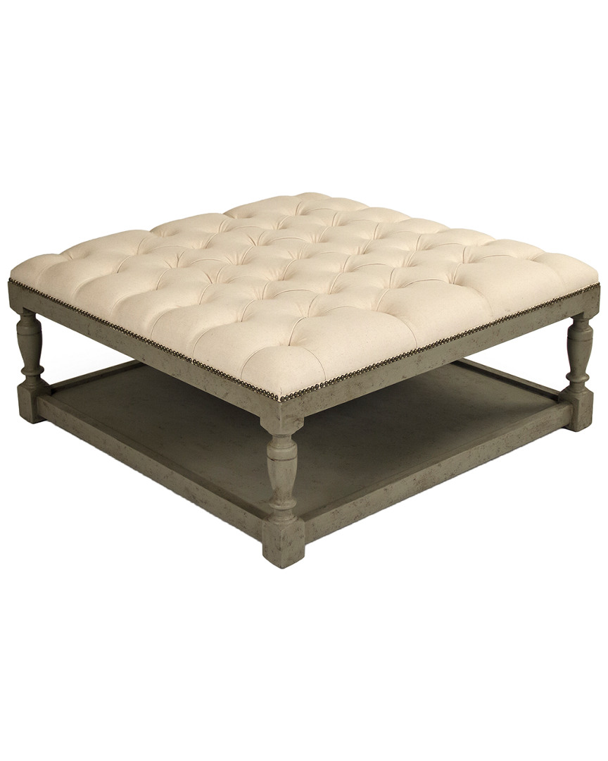 Zentique Square Tufted Ottoman