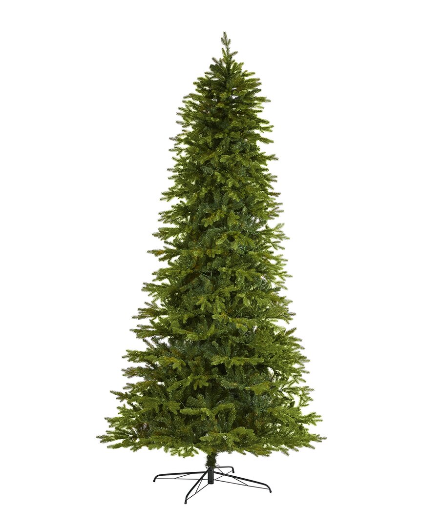 Nearly Natural 10ft Belgium Fir Natural-look Artificial Christmas Tree With 3514 Bendable Branches In Green