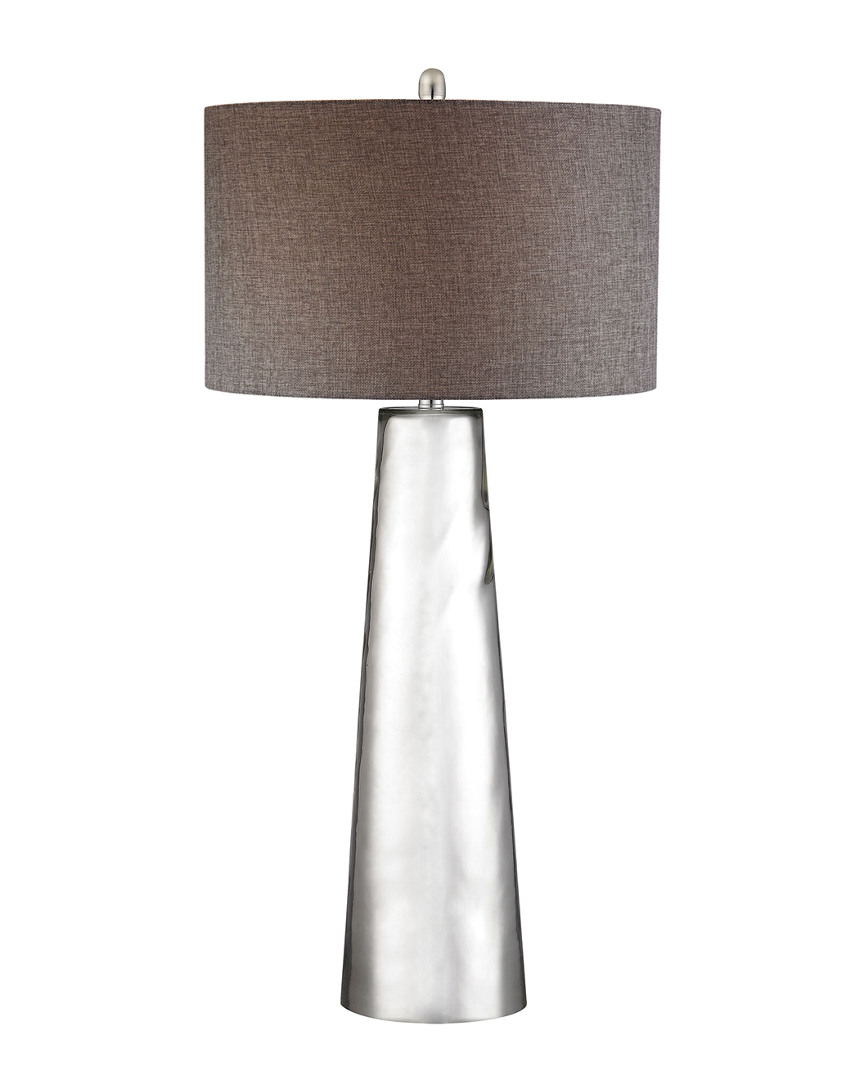 Artistic Home & Lighting Tapered Cylinder Mercury Glass Led Table Lamp In Neutral