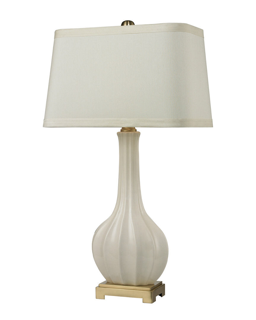Artistic Home & Lighting 34in Fluted Ceramic Table Lamp