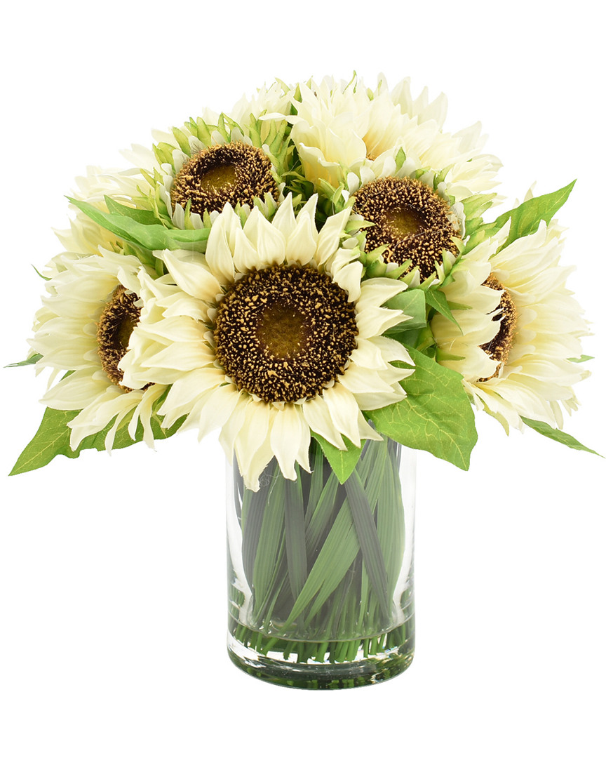 Creative Displays White Sunflower Floral Arrangement