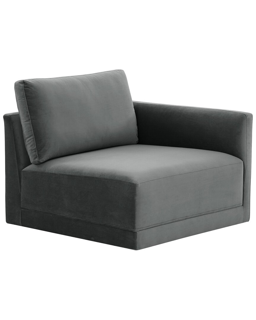 Tov Furniture Willow Raf Corner Chair In Charcoal