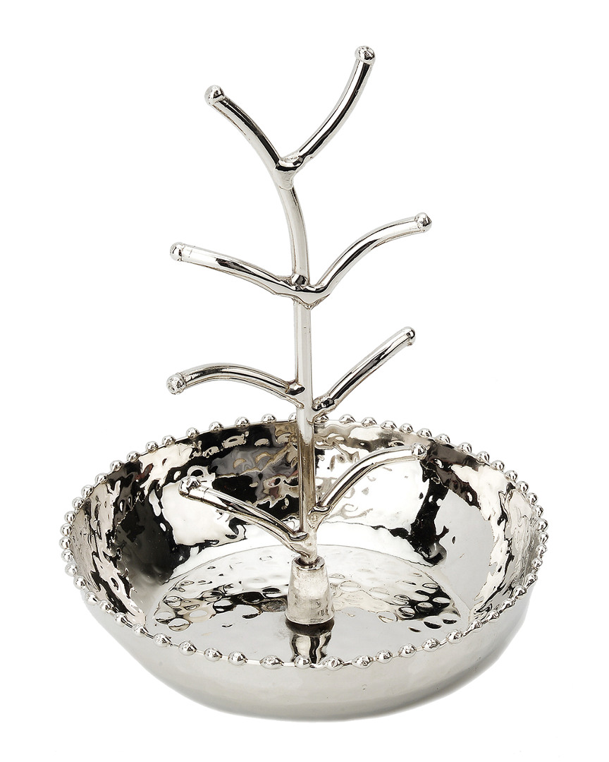 Classic Touch Ring And Jewelry Holder With Beaded Design