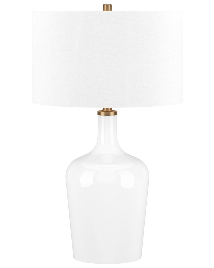 Abraham + Ivy Sebago 25in Table Lamp With Fabric Shade