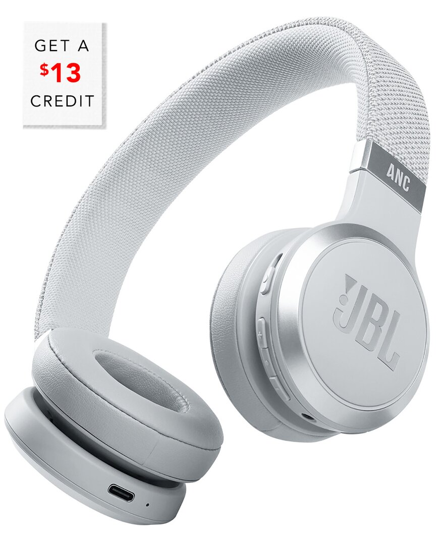 Jbl Live 460nc Wireless On-ear Noise Cancelling Headphones In White