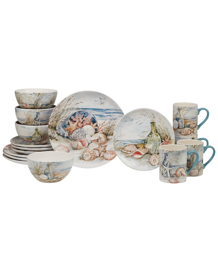 Certified International Coastal Landscape 16pc Dinnerware Set