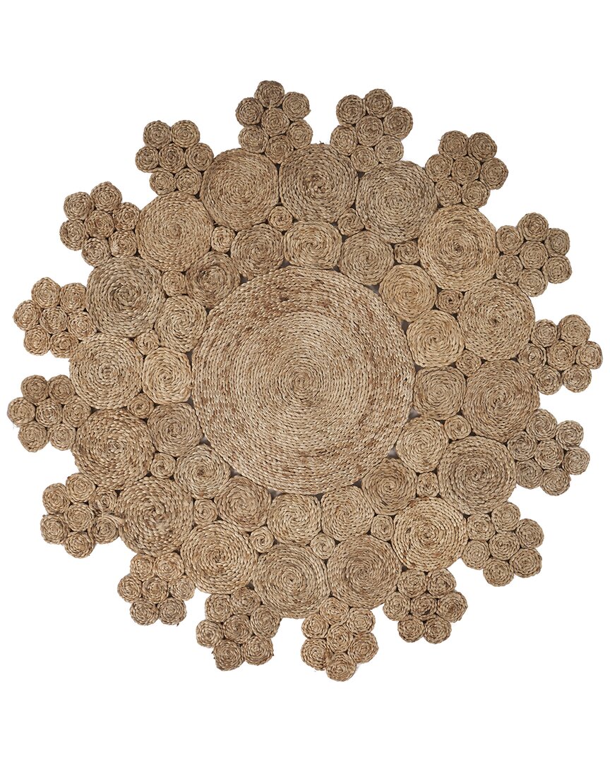 Lr Home Brynn Hand-woven Floral Area Rug In Beige