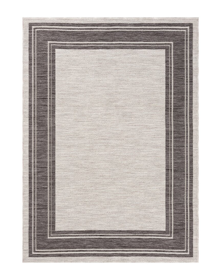 Lr Home Winona Bordered Indoor/outdoor Area Rug In Ivory