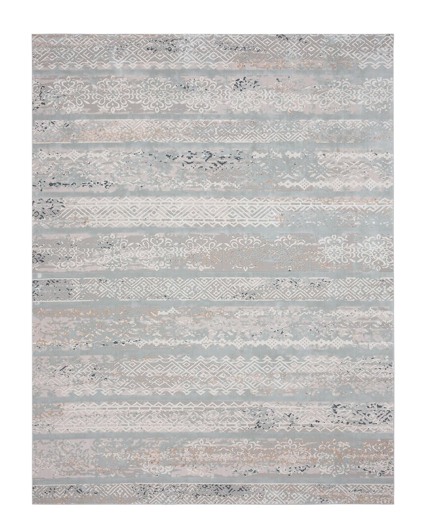 Lr Home Madelyn Striped Contemporary Rug In Blue
