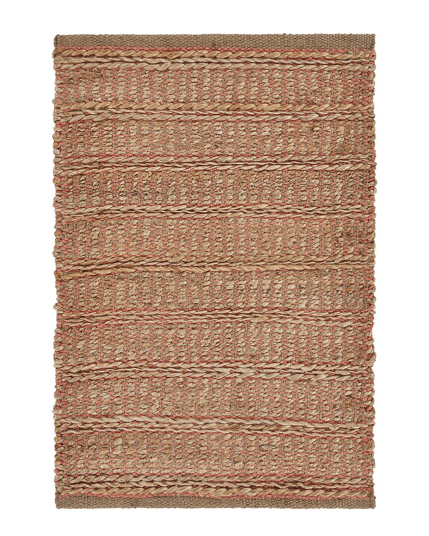 Lr Home Nathalia Interwoven Accent Rug In Pink