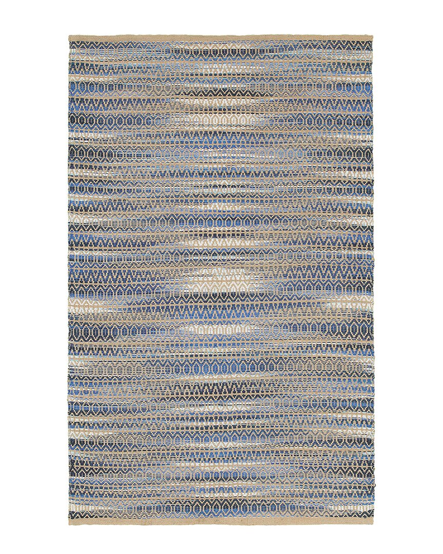 Lr Home Nathalia Geometric Hand-woven Area Rug In Blue