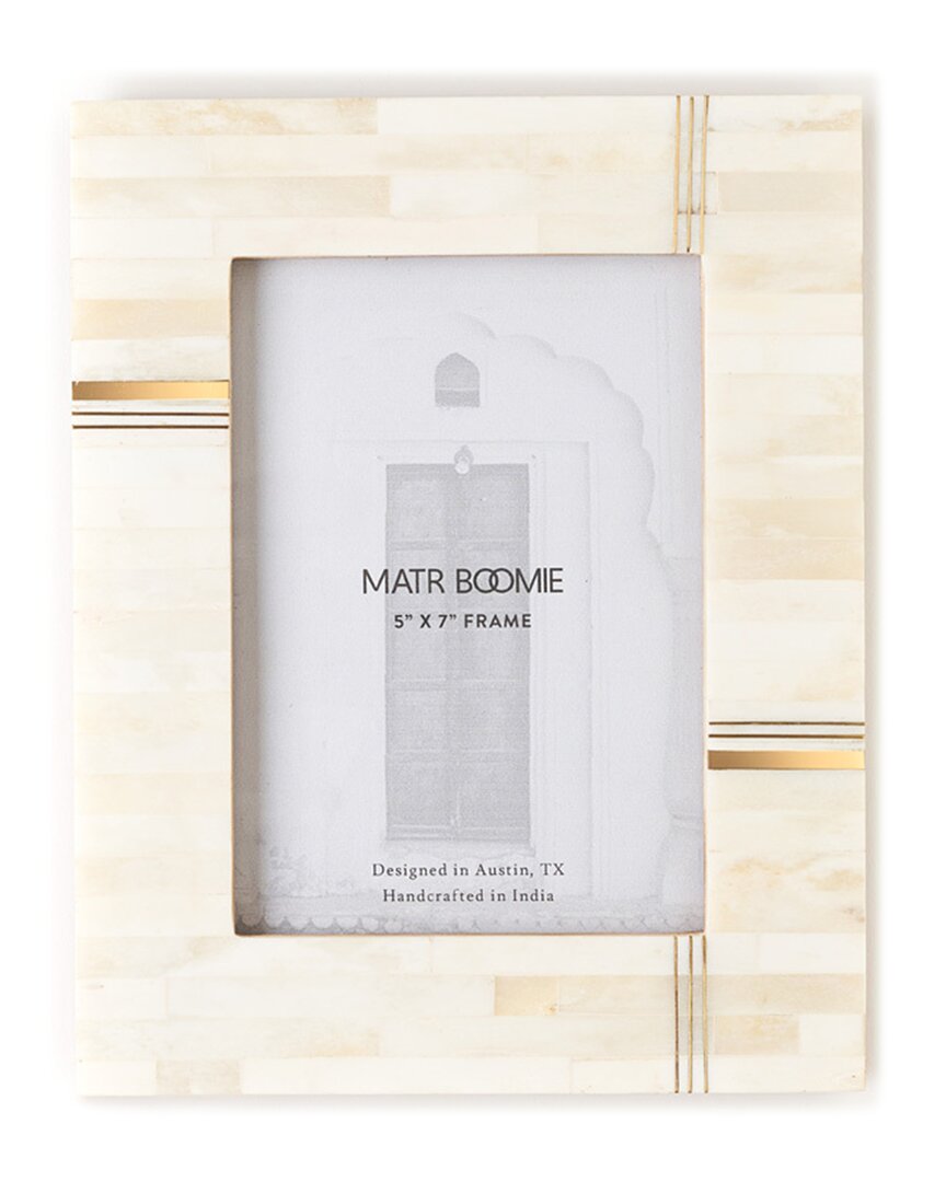 Matr Boomie Mukhendu 5x7 Picture Frame In Cream