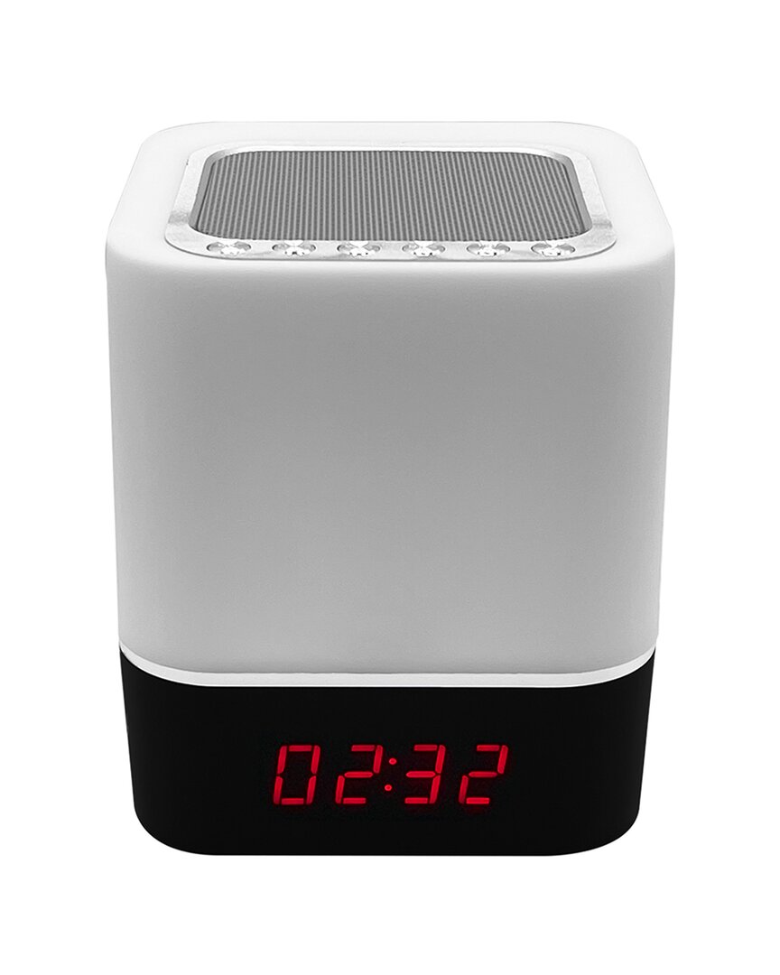 Ztech Color Changing Wireless Alarm Clock Speaker In Black