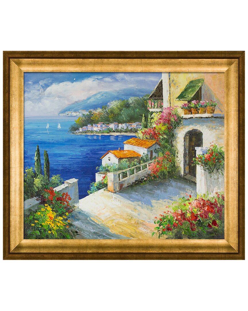 La Pastiche High Rise Bay Canvas Art Print In Multicolor