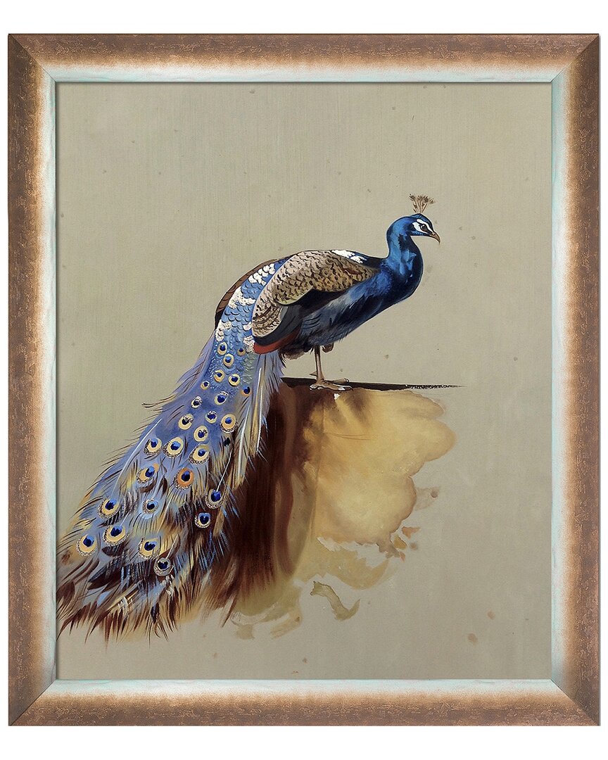 La Pastiche Peacock Canvas Art Print In Multicolor