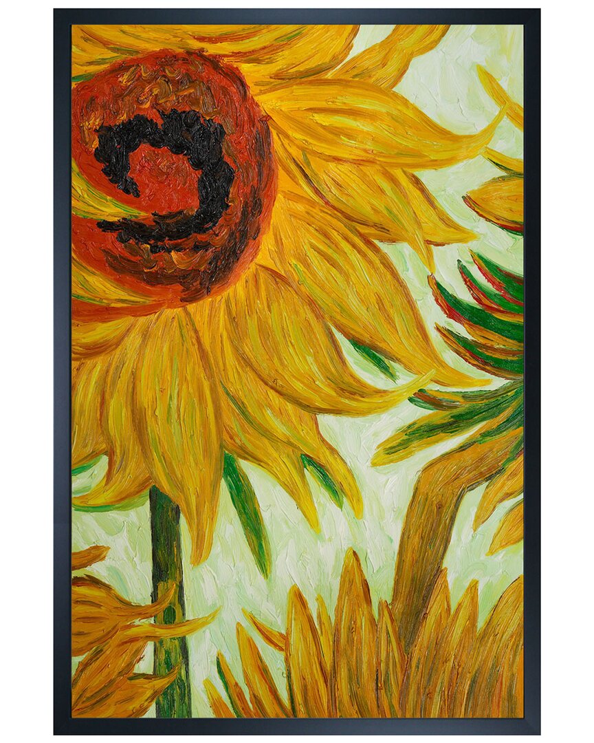 La Pastiche Sunflowers Detailed Canvas Art Print In Multicolor