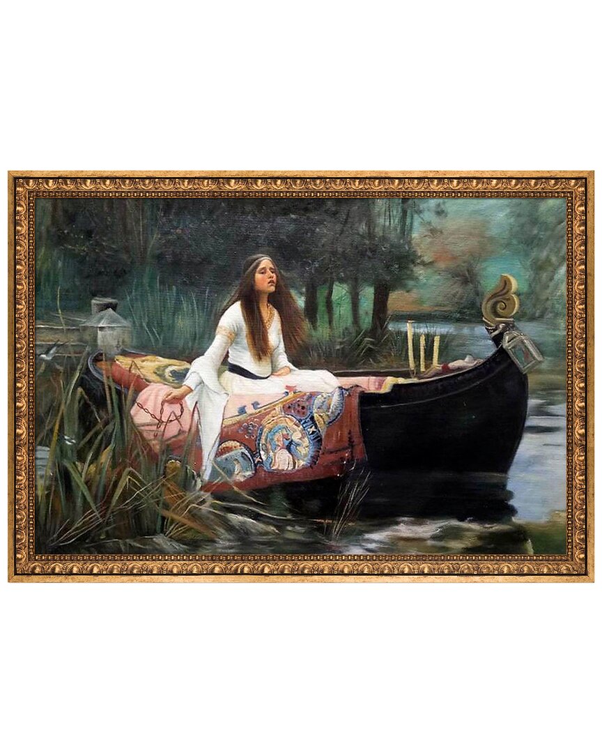La Pastiche The Lady Of Shalott Canvas Art Print In Multicolor