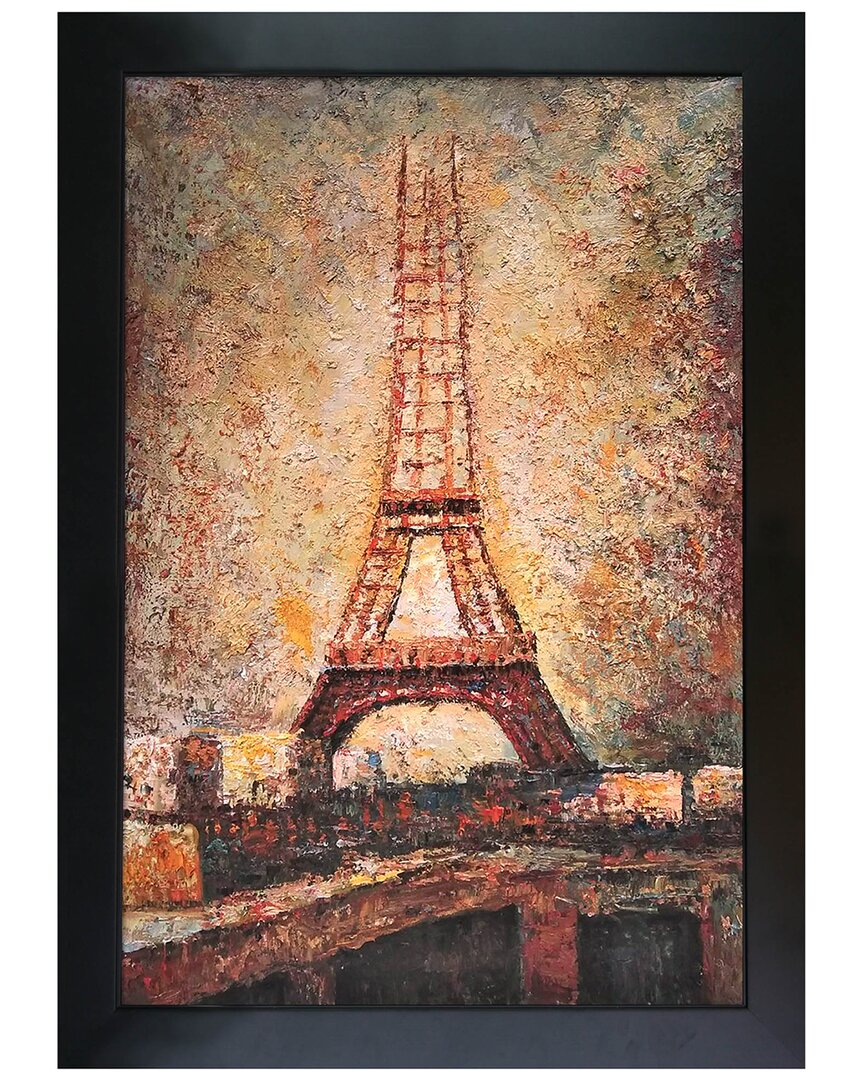 La Pastiche The Eiffel Tower Canvas Art Print In Multicolor
