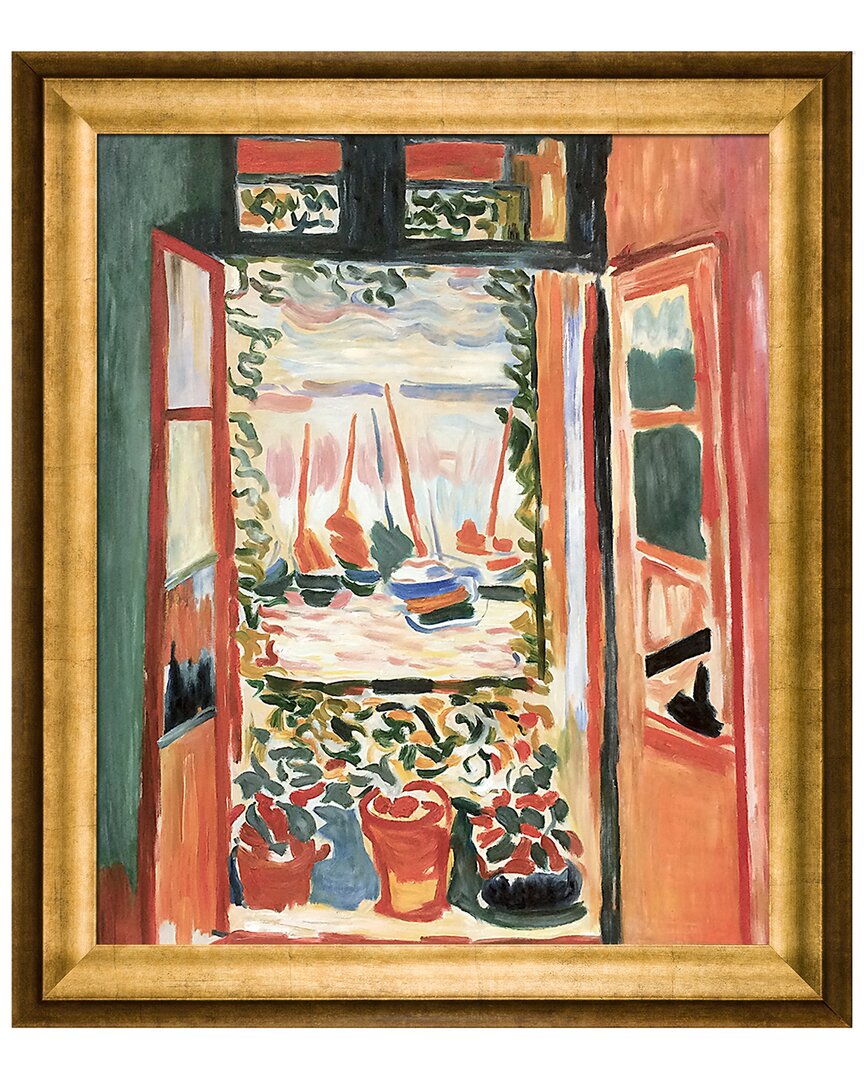 La Pastiche Open Window Collioure Canvas Art Print In Multicolor