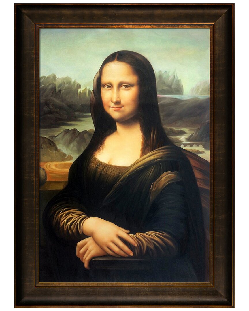 La Pastiche Mona Lisa Canvas Art Print In Multicolor