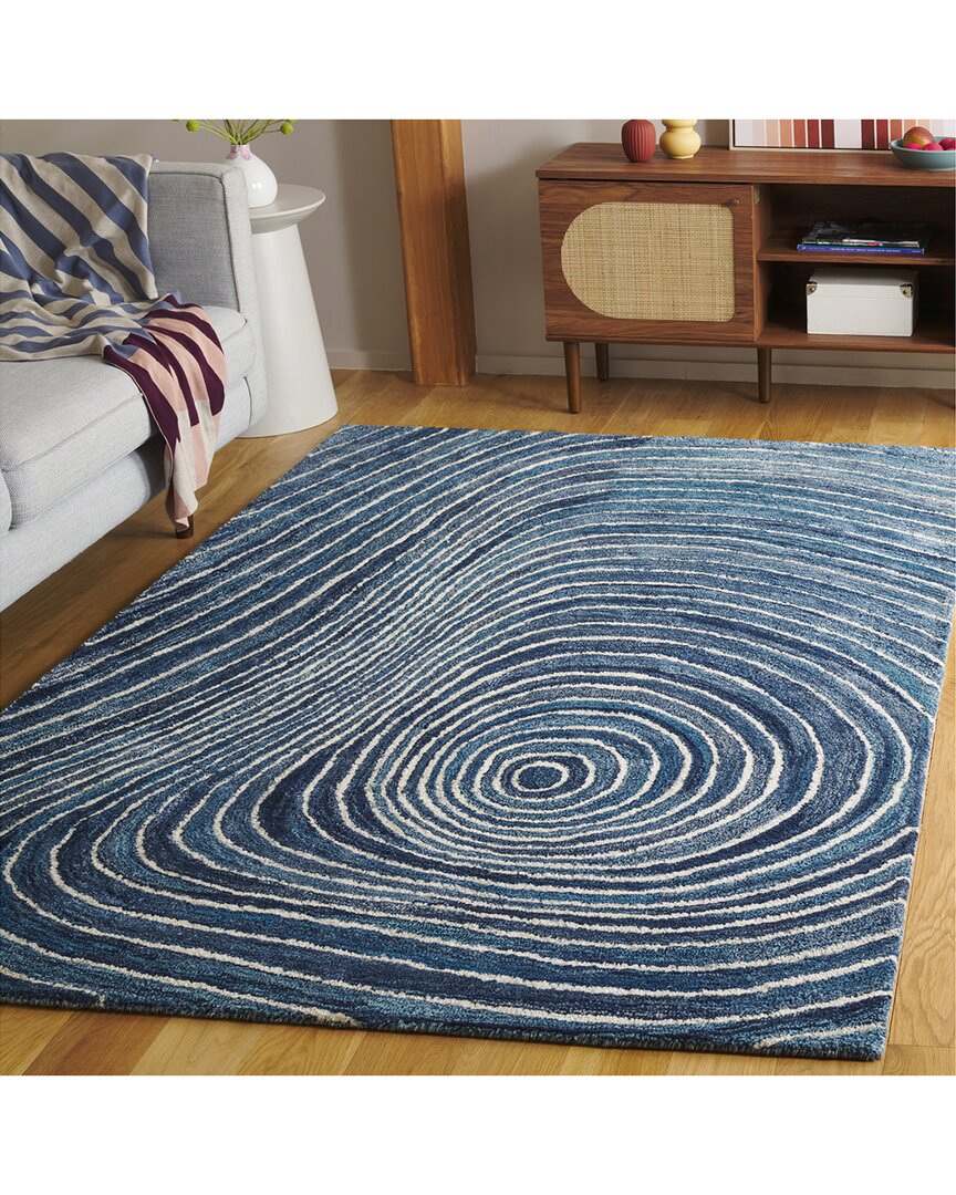 Safavieh Abstract Lazulite Hand-tufted Rug In Blue