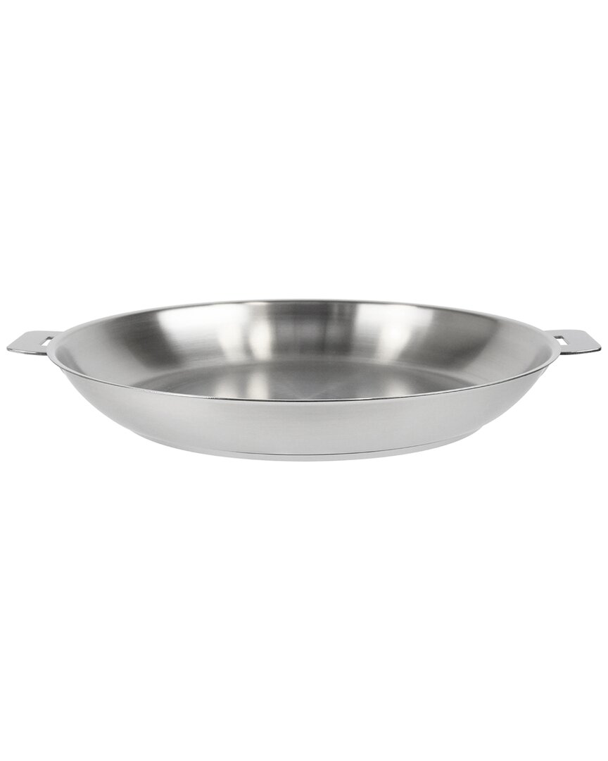 Shop Cristel Mutine Satin 11in Fry Pan With Removable Handle Handle In Silver