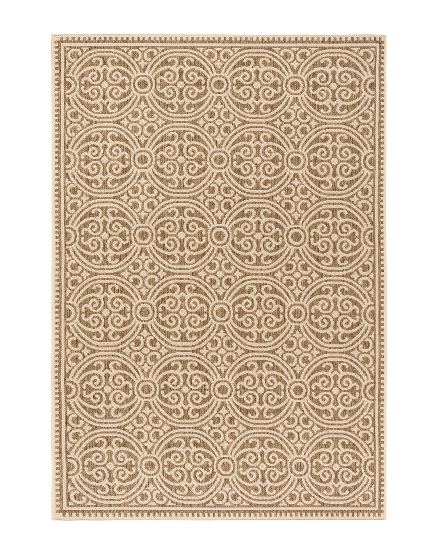 Safavieh Dnu  Beach House Indoor/outdoor Rug In Cream