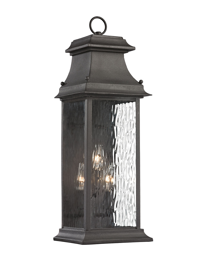 Artistic Home & Lighting Forged Provincial 3-light Outdoor Sconce