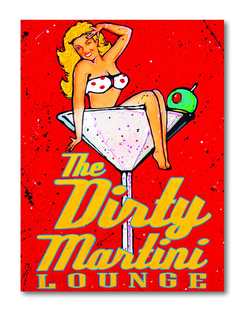 Courtside Market Dirty Martini Blonde Canvas Wall Art