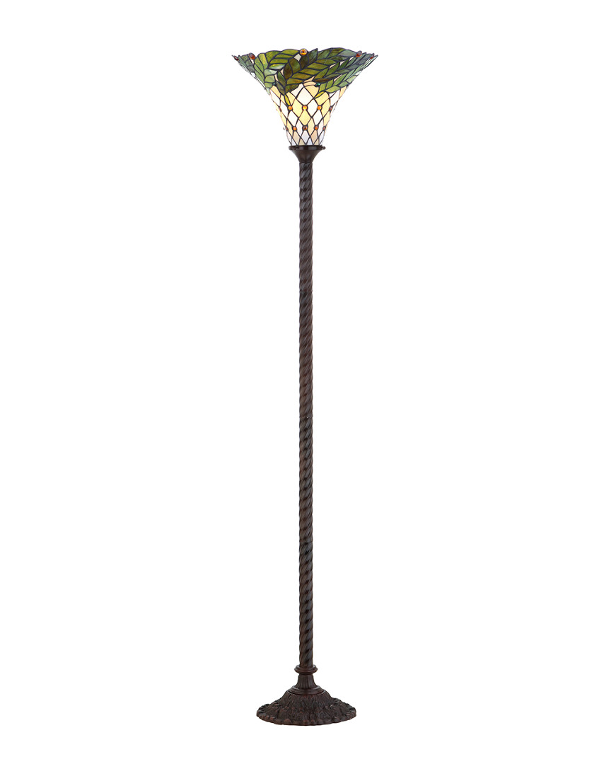 Jonathan Y Designs Botanical Tiffany-style 71in Torchiere Floor Lamp