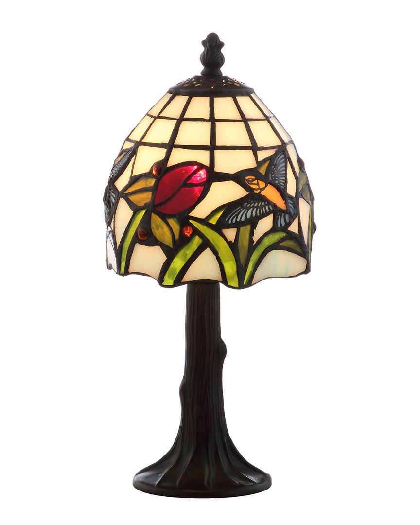 Jonathan Y Designs Hummingbird Tiffany-style 12in Led Table Lamp