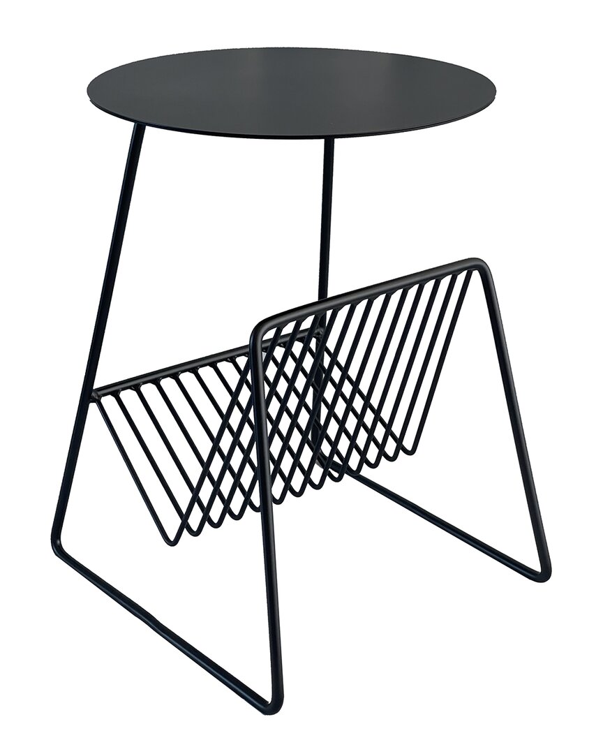Pangea Home Gazette Magazine Table In Black