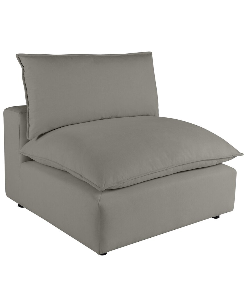 Tov Furniture Cali Armless Chair In Gray