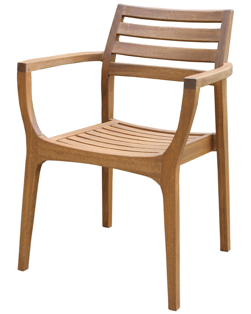 Outdoor Interiors Set Of 4 Stacking Chairs