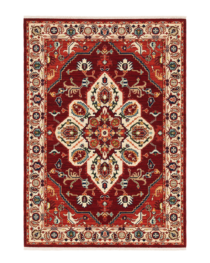 Stylehaven Lakeview Traditional Wool-blend Rug In Red