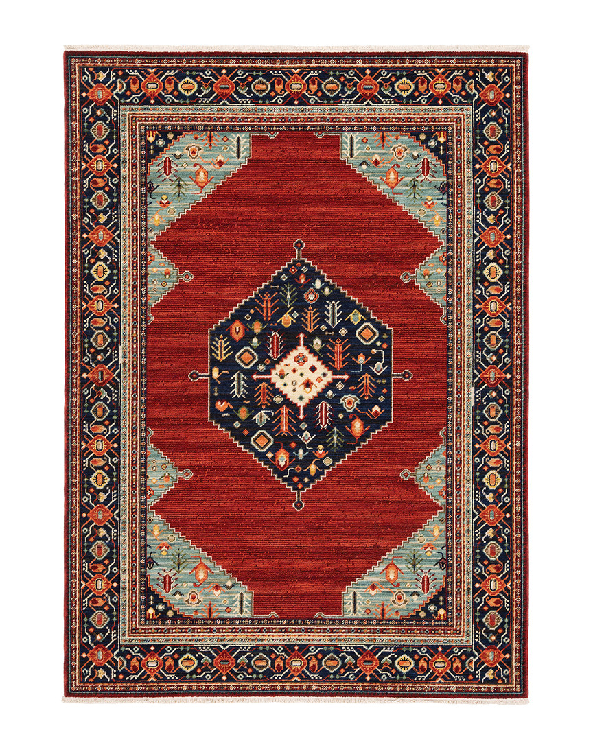 Stylehaven Lakeview Traditional Wool-blend Rug In Red