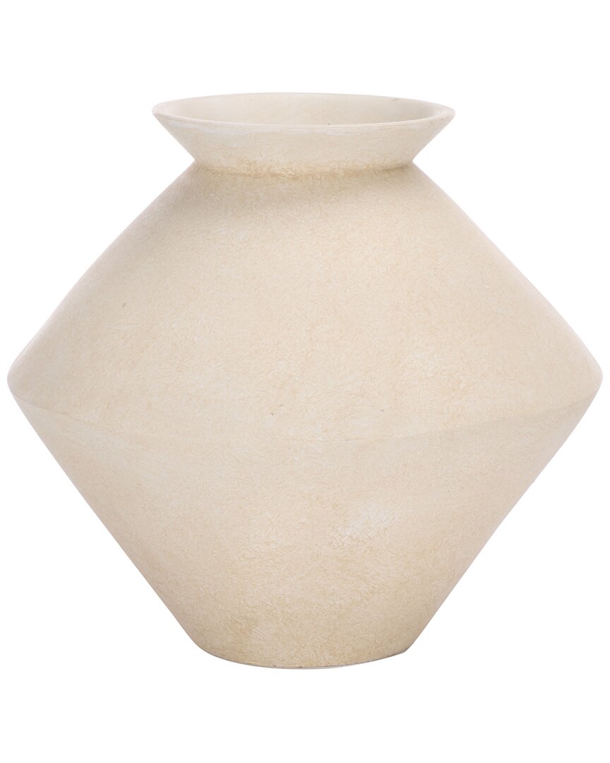 Safavieh Nico Ceramic Asymmetrical Rustic Finish Vase In Pink